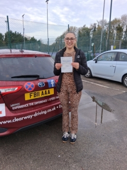 Passed my test 1st first time with Fred.  An excellent instructor, very calm and his voice makse you feel very comfortable and confident. Just to mention i did only 36 driving lessons with Fred. I recommended Clearway Driving School from the bottom of my heart ❤️ Thank you Fred for everything 🙏🙂 Passed 12th November 2025.