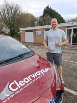 Thanks to Fred from Clearway.  I passed my driving test 1st time with only 2 minors after 22 hours of lessons.  He´s an amazing instructor who is patient, friendly and always clear in his explanations.  He made learning to drive an enjoyable experience and helped me build confidence quickly.  I would highly recommend Fred to anyone learning to drive.  Passed 5th Npvember 2025.