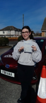 Thank you Fred for everything you have done foe me.  When I started to learn to drive, I was very anxious and now I love driving and I am so much more confident which is due to you.  You have opened up a world of opportunities for me and for that I am so grateful.  I wouldn´t have been able t pass without your guidance.  Thank you.  I will make sure to beep if I see you about!!  Passed 20th 